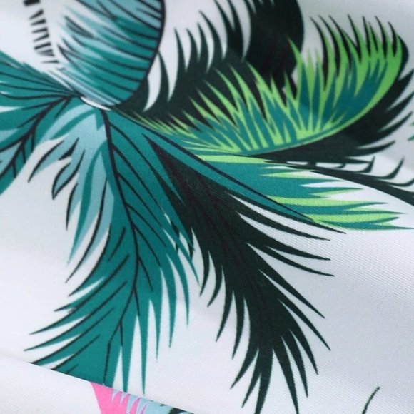 White Mens Button Up Tee Shirt - Picture 4 of 6